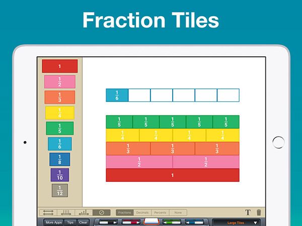 Fraction Tiles screenshot