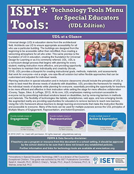 Cover of "ISET Tools: Technology Tools Menu for Special Educators"